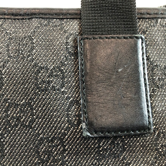 #10 Gucci Black GG Canvas Tote Sku# 83993 (Gently Used) - Picture 8 of 14